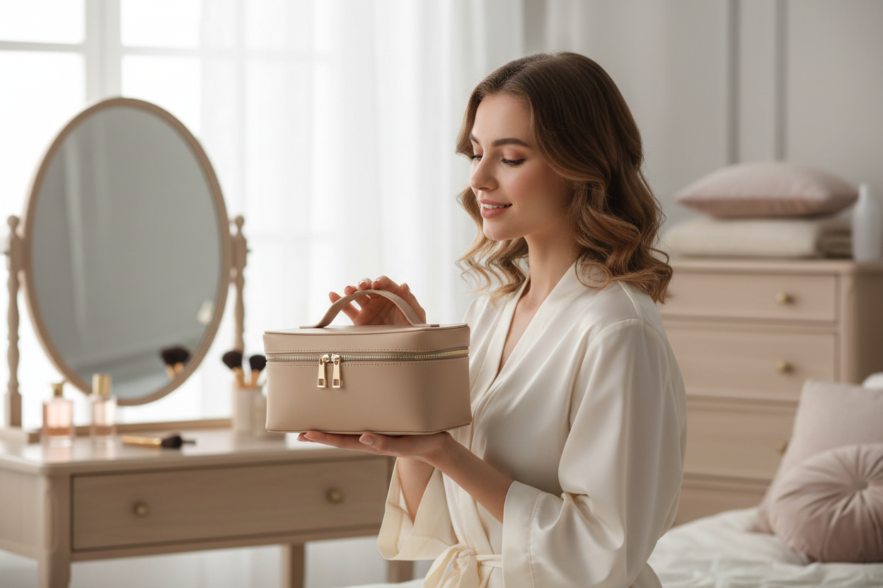 The Genuine Leather Vanity Case