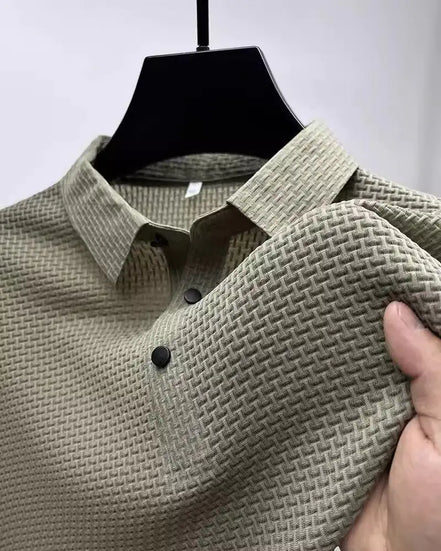 The Lapel Short-sleeved Business Casual Polo Shirt