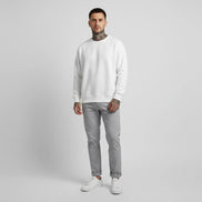 The Luxe Cotton Velvet-Lined Sweater