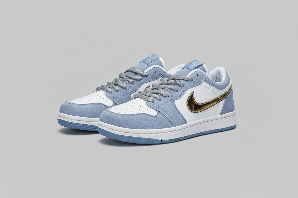 The Pure White Dunk AJ1 Low Shoes