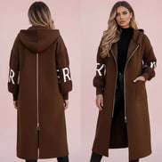 The Elegant Long Windbreaker with Utility Pockets