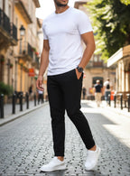 The GINGTTO Elastic Slim Ripped Jeans