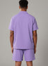 The LecGee Men's Classic Summer Two-Piece (PurpleXL)