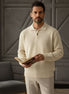 TheClassic Buttoned Polo Sweater