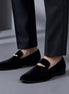 The VELVETTO Loafers with Gold Buckle