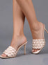 The Cape Robbin Chic Braided Stilettos - Women's Open Toe Heels
