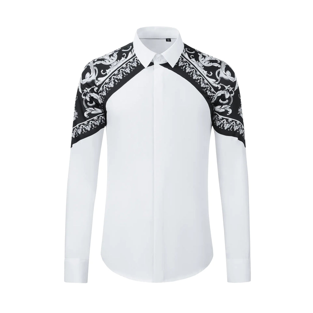 Luxury Palace Style Long Sleeve Patchwork
