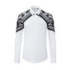 Luxury Palace Style Long Sleeve Patchwork