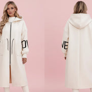 The Elegant Long Windbreaker with Utility Pockets