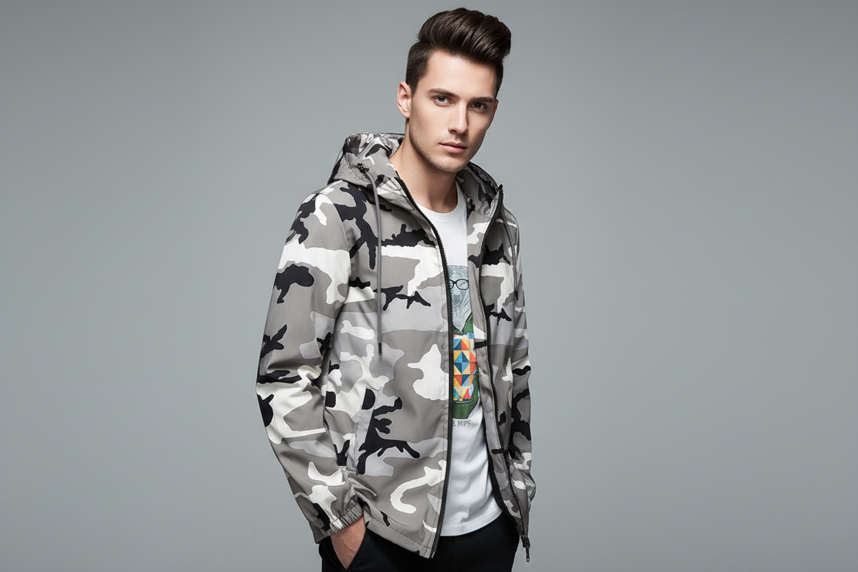 The Autumnal Camouflage Unisex Hooded Jacket