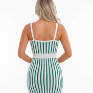 The Elegant Spring/Summer Bicolor Sleeveless Dress