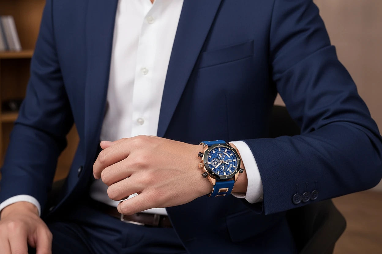 The Sporty Silicone Chronograph