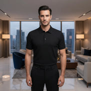 The Lapel Short-sleeved Business Casual Polo Shirt