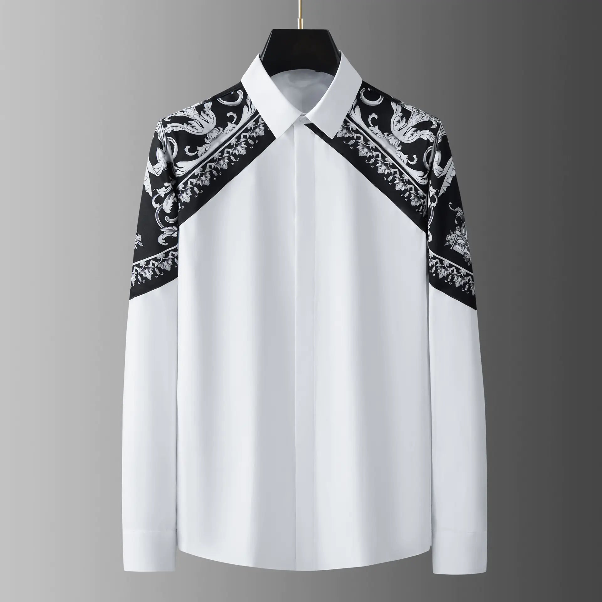 Luxury Palace Style Long Sleeve Patchwork