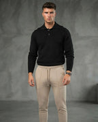TheClassic Buttoned Polo Sweater