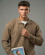 TheClassic Buttoned Polo Sweater