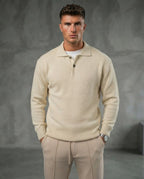 TheClassic Buttoned Polo Sweater