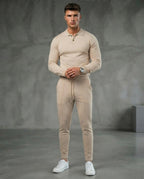 TheClassic Buttoned Polo Sweater