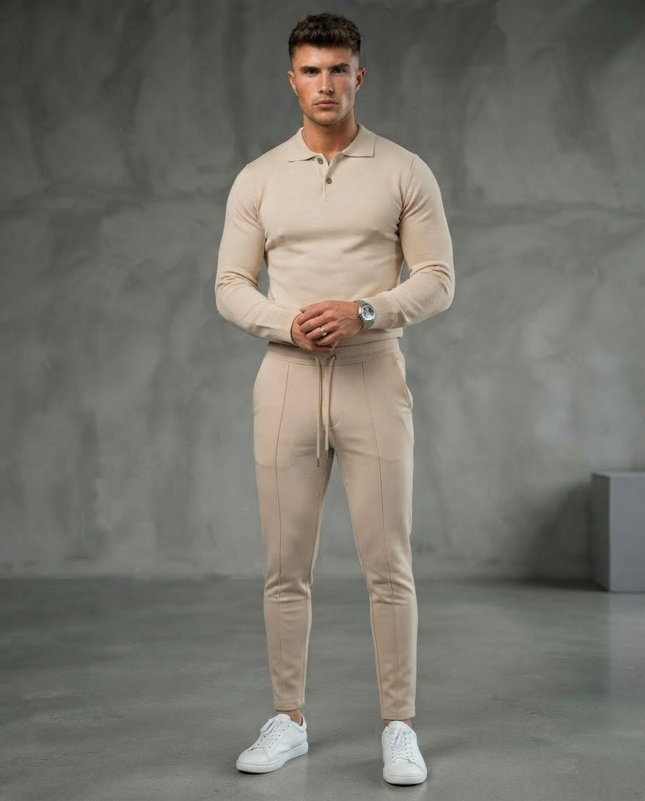 TheClassic Buttoned Polo Sweater