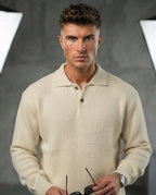 TheClassic Buttoned Polo Sweater