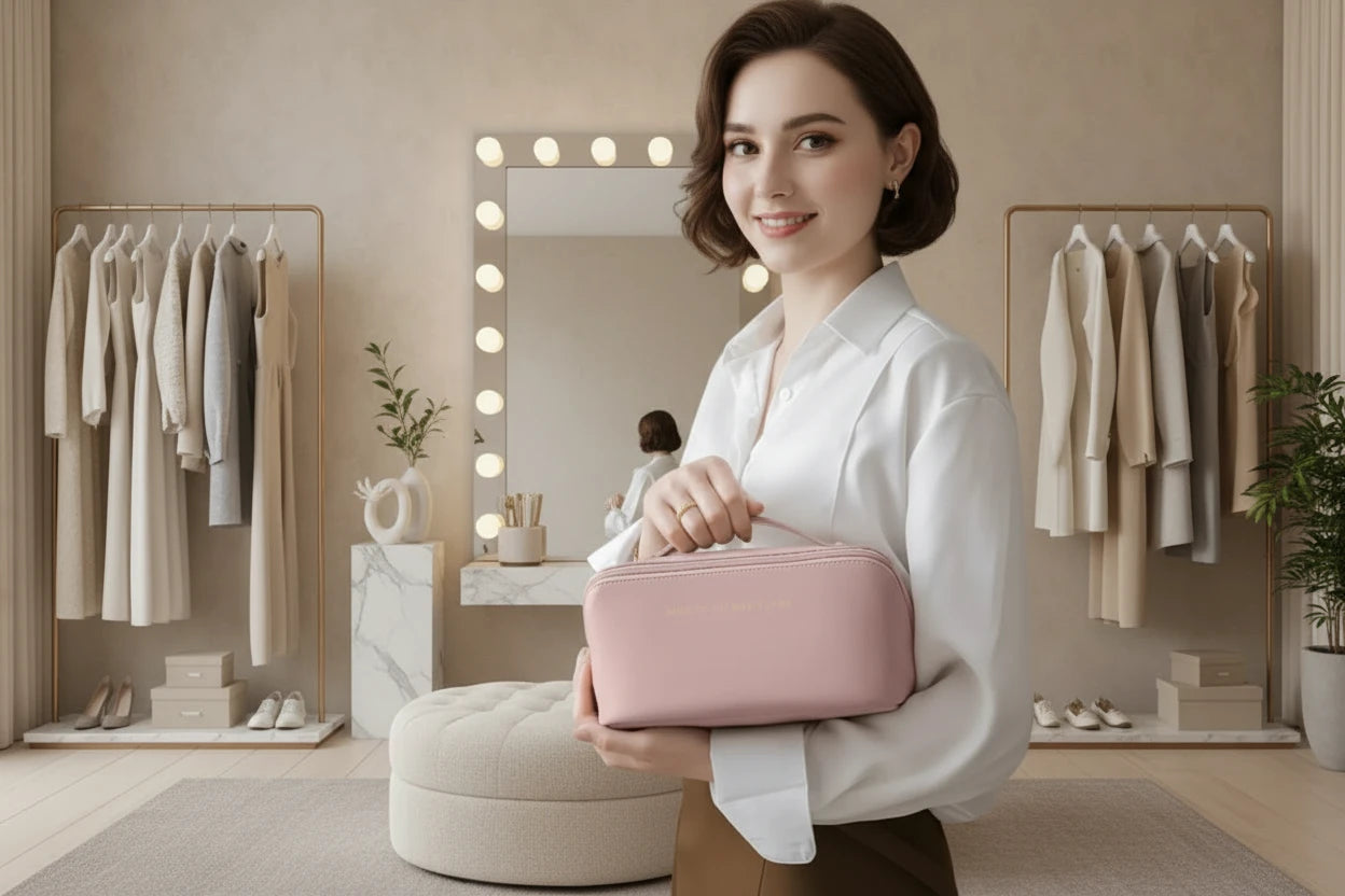 The Elegant Voyager Makeup Organizer