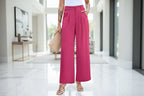 The Hot Pink Wide-Leg Business Pants