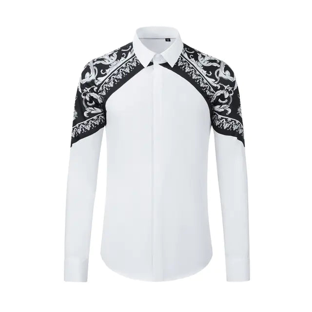 Luxury Palace Style Long Sleeve Patchwork