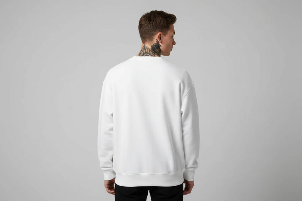 The Luxe Cotton Velvet-Lined Sweater