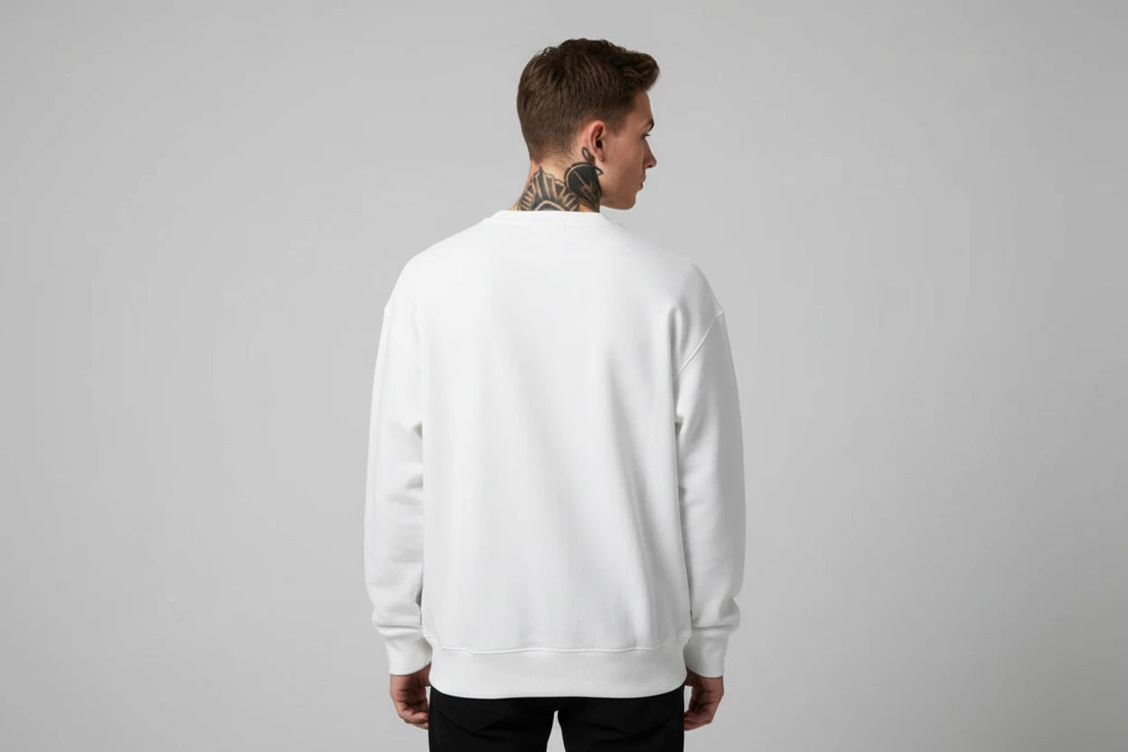 The Luxe Cotton Velvet-Lined Sweater