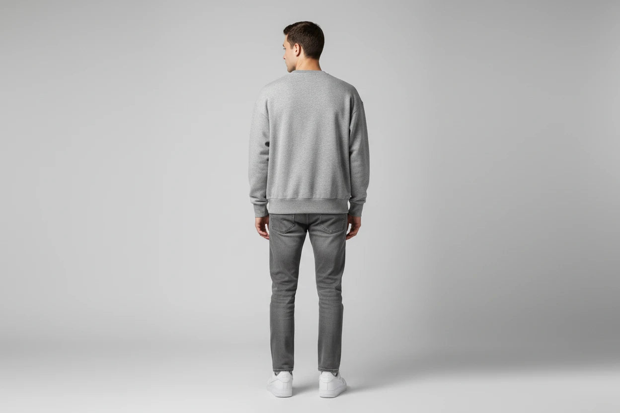 The Luxe Cotton Velvet-Lined Sweater