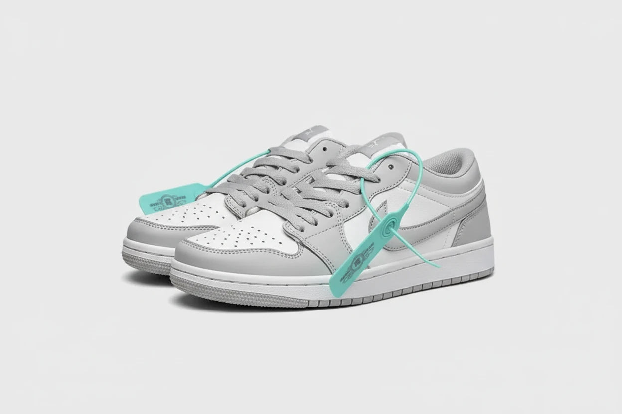 The Pure White Dunk AJ1 Low Shoes