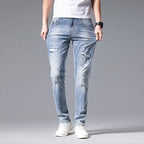 The Trendy Ripped Slim Denim