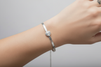 The Elegant Heart Zircon Accent Bracelet