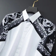 Luxury Palace Style Long Sleeve Patchwork