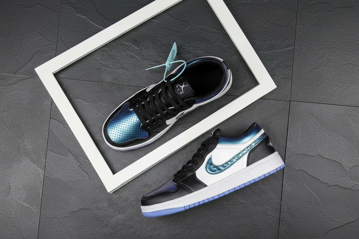 The Pure White Dunk AJ1 Low Shoes