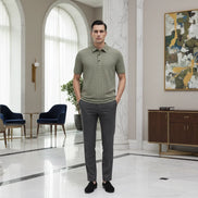 The Lapel Short-sleeved Business Casual Polo Shirt