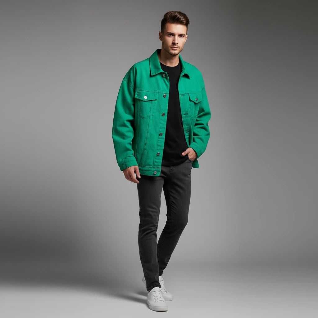 The White Denim Oversized Jacket