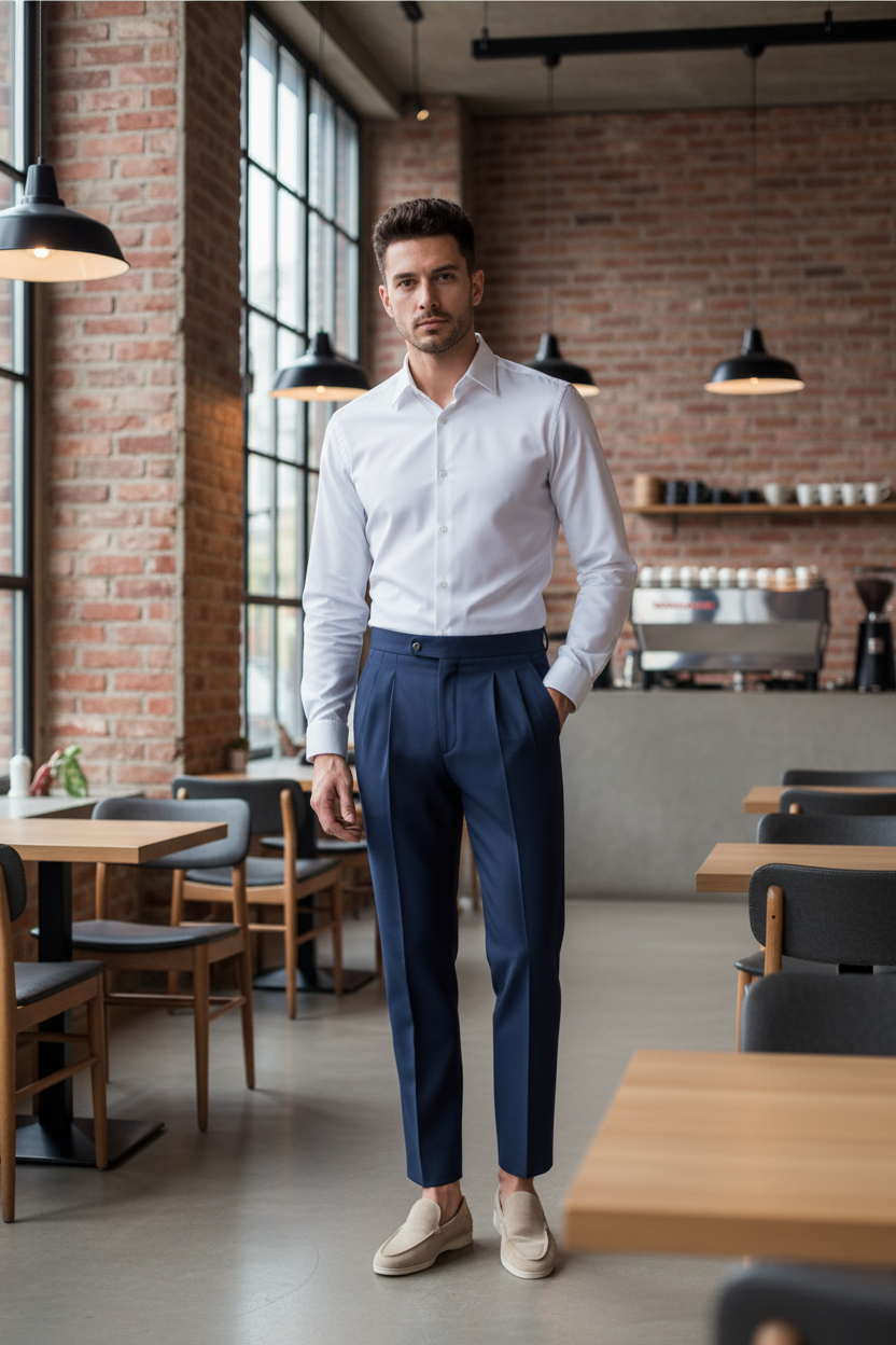 The Elegant Resilience Straight Fit Trousers