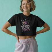 Ladies Cropped Tee Queen of the Pitch