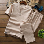 The Oriental Summer Elegance Linen T-Shirt