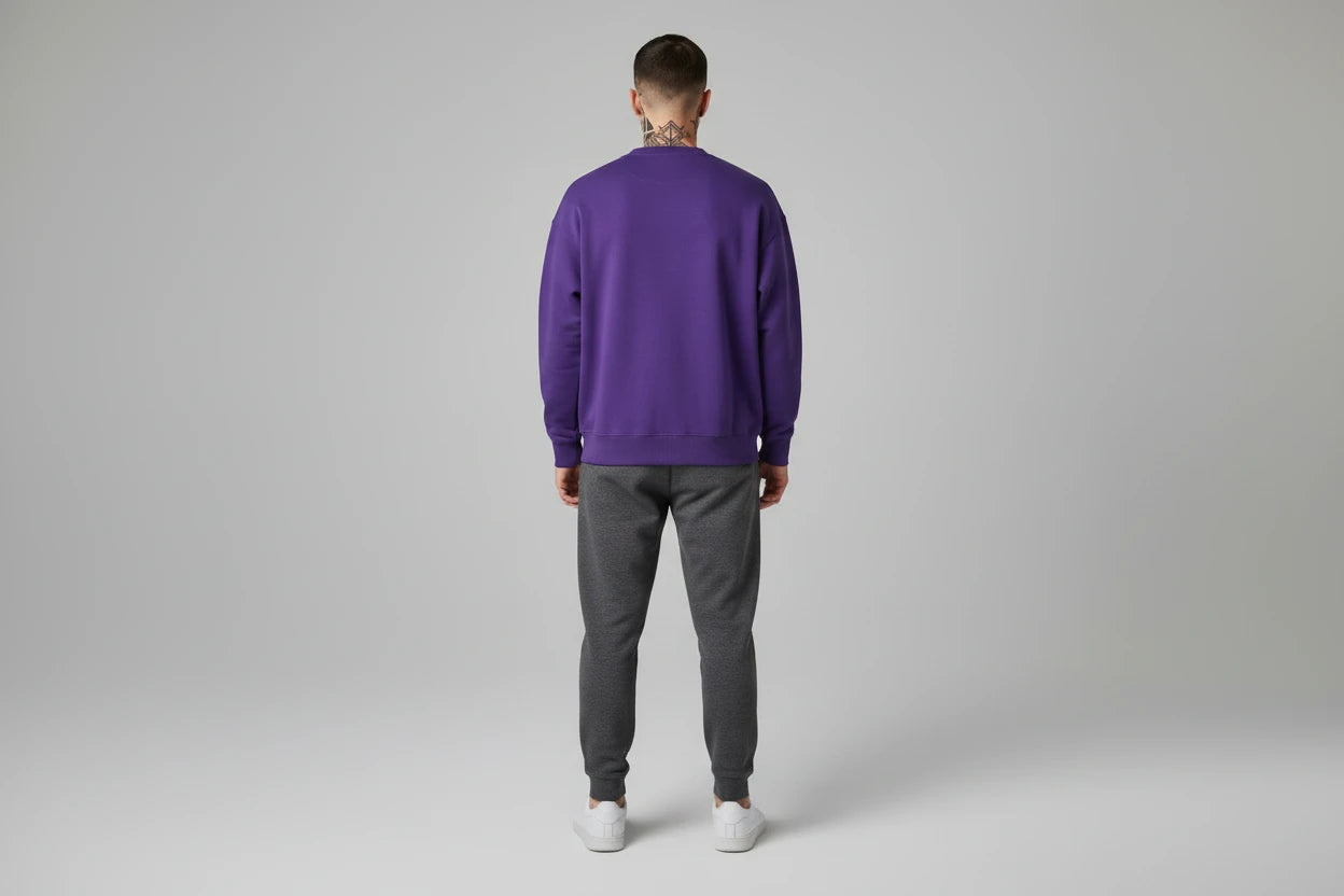 The Luxe Cotton Velvet-Lined Sweater