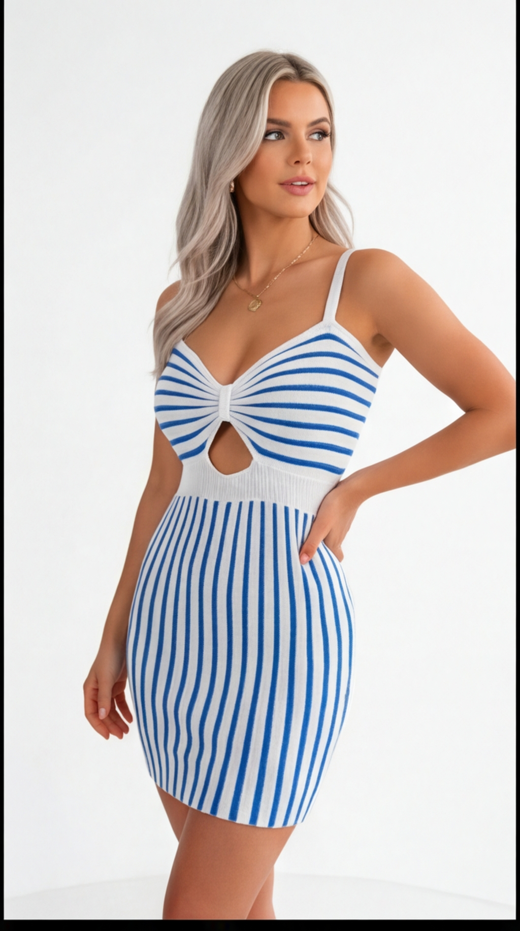 The Elegant Spring/Summer Bicolor Sleeveless Dress