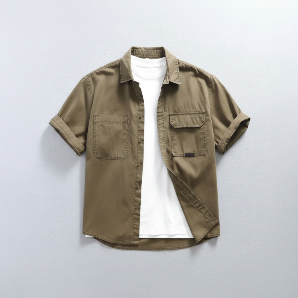 Summertime Manhattan Retro Cotton Polo