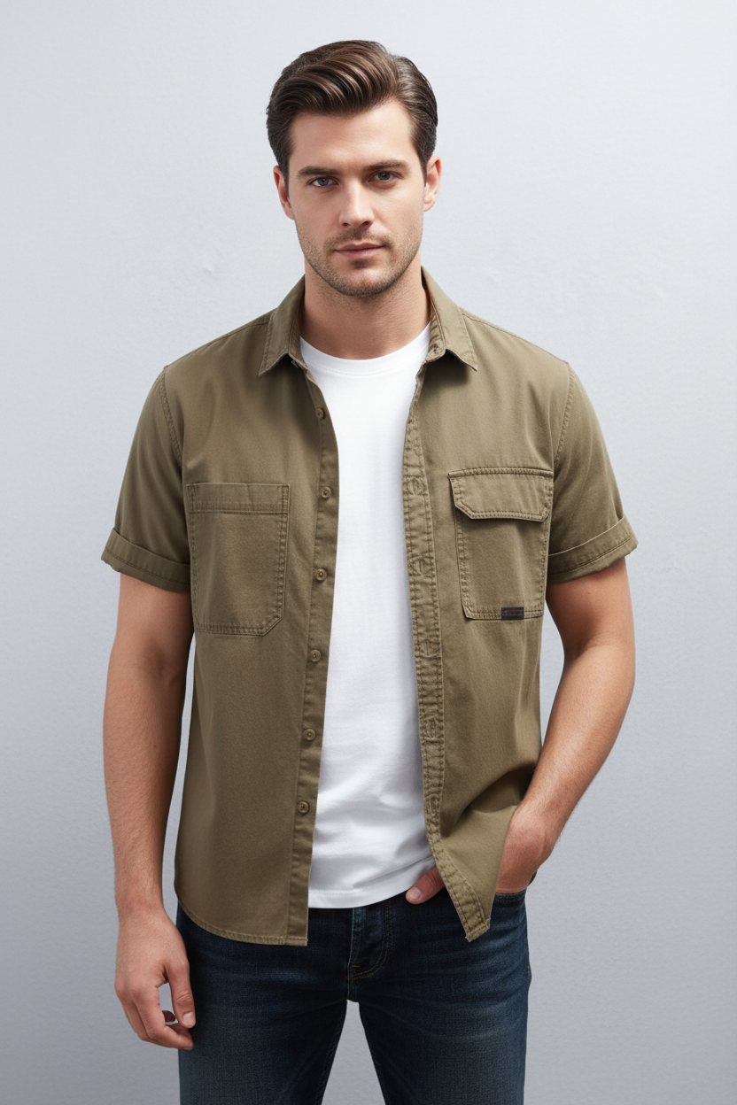 Summertime Manhattan Retro Cotton Polo