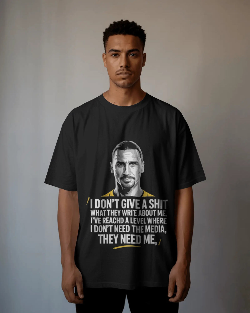 VACANCY Oversized Shirt - I don't give a shit what they write about me. I've reached a level where I don't need the media, they need me