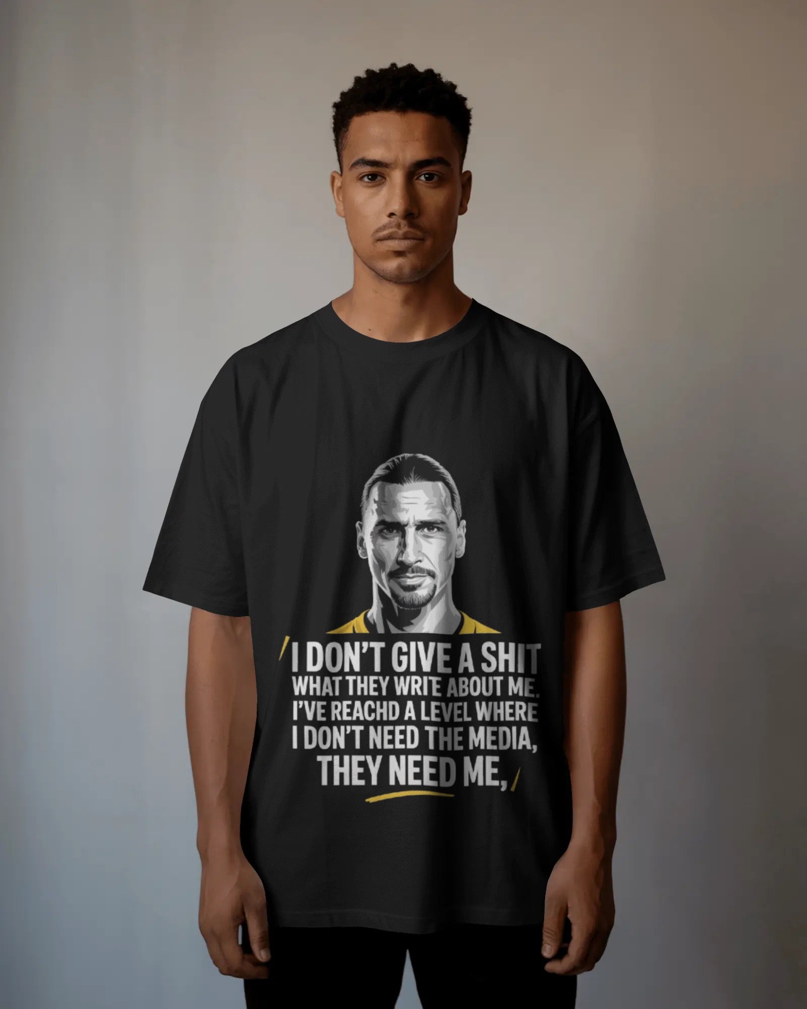 VACANCY Oversized Shirt - I don't give a shit what they write about me. I've reached a level where I don't need the media, they need me