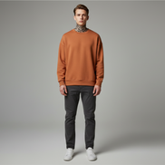 The Luxe Cotton Velvet-Lined Sweater