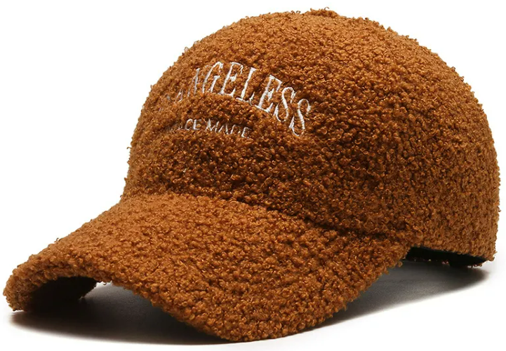 The Autumnal Elegance Lamb Wool Peaked Cap