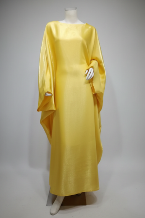 The Elegant Satin-Waisted Summer Gown