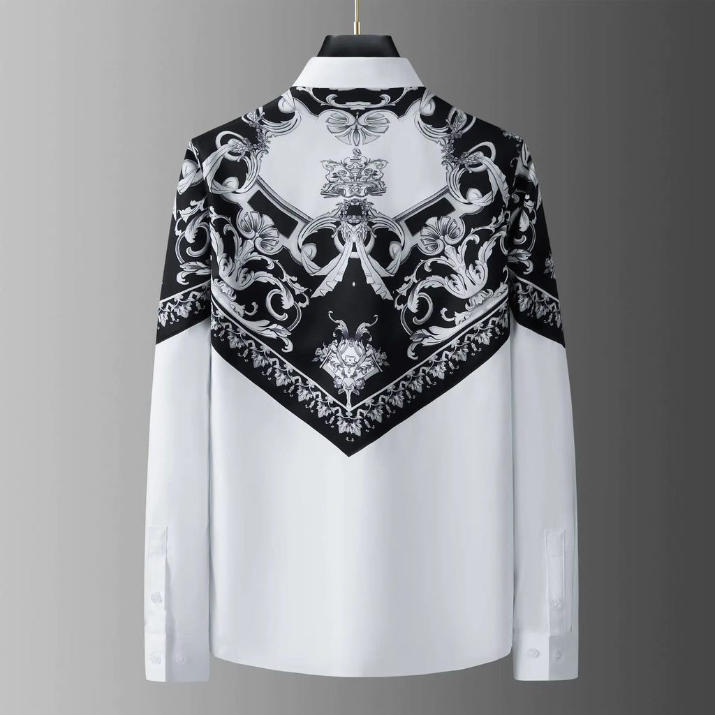 Luxury Palace Style Long Sleeve Patchwork
